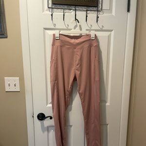 Pink / rose gold leggings